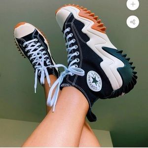 Converse Run star motion hi sneakers in black